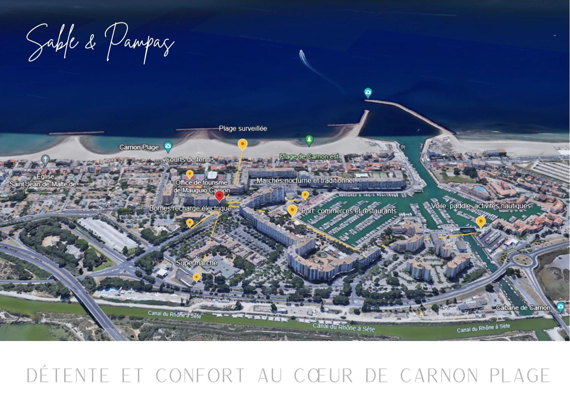Apartmán Sable & Pampas - Meuble De Tourisme 5 Etoiles Carnon-Plage Exteriér fotografie